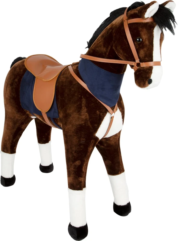 Small Foot 11179 Standing Horse w/sound, brown, w/removable saddle and handkerchief, w/sound effects, for ages 5+ years