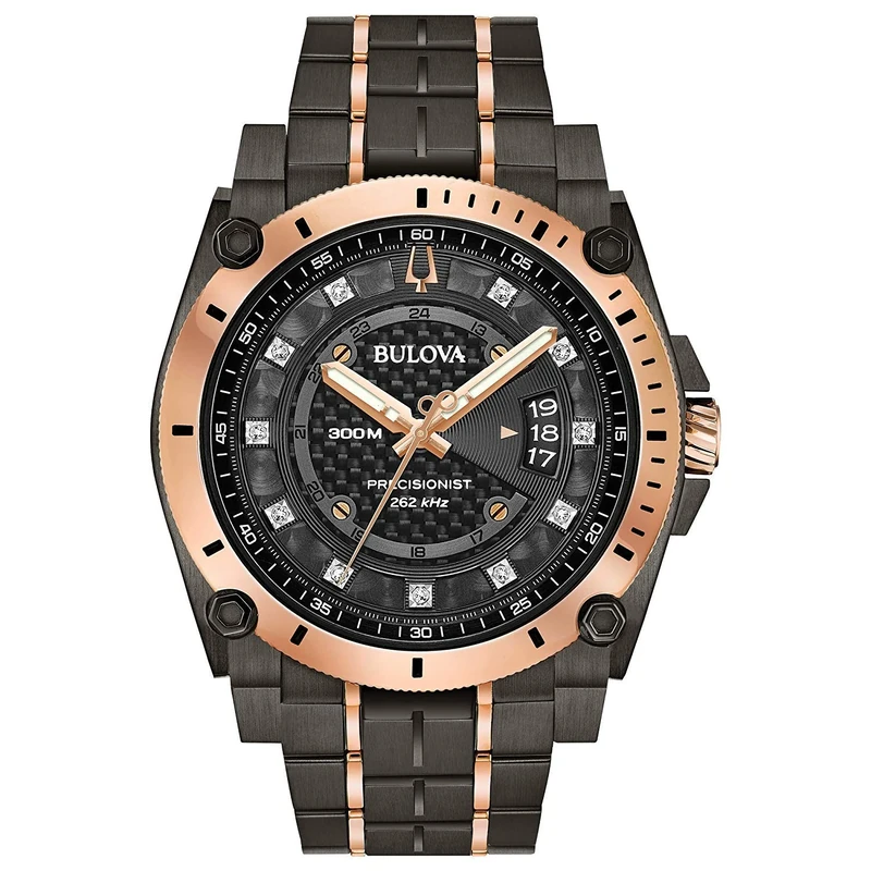 Bulova Men's Analogue Quartz Watch with Stainless Steel Strap 98D149