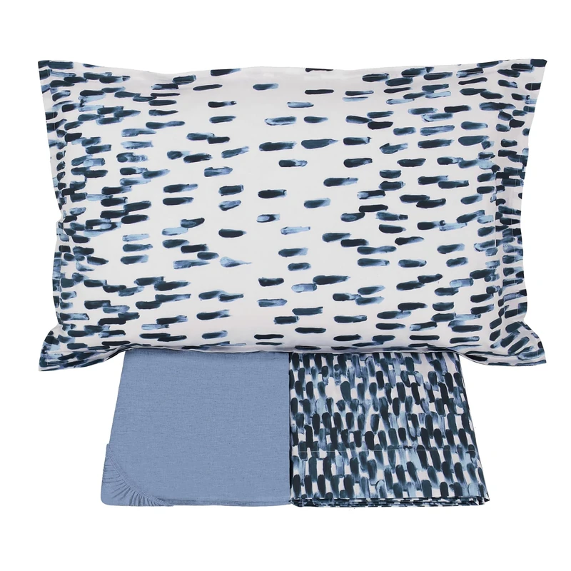 Gabel Bedding Set for Double Bed, Imperial Blue