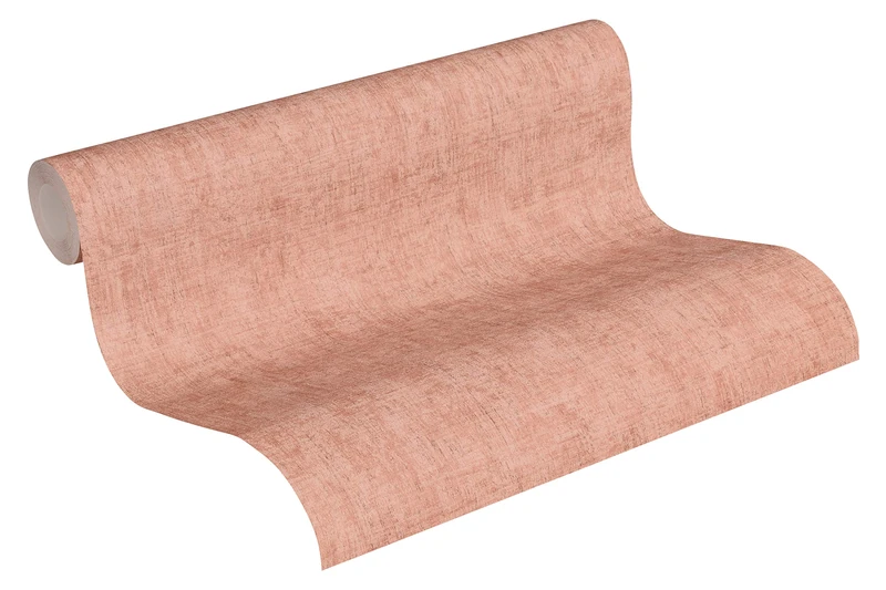 A.S. Création Plain Wallpaper Greenery Non-Woven Wallpaper 10.05 m x 0.53 m Pink Made in Germany 373343 37334-3