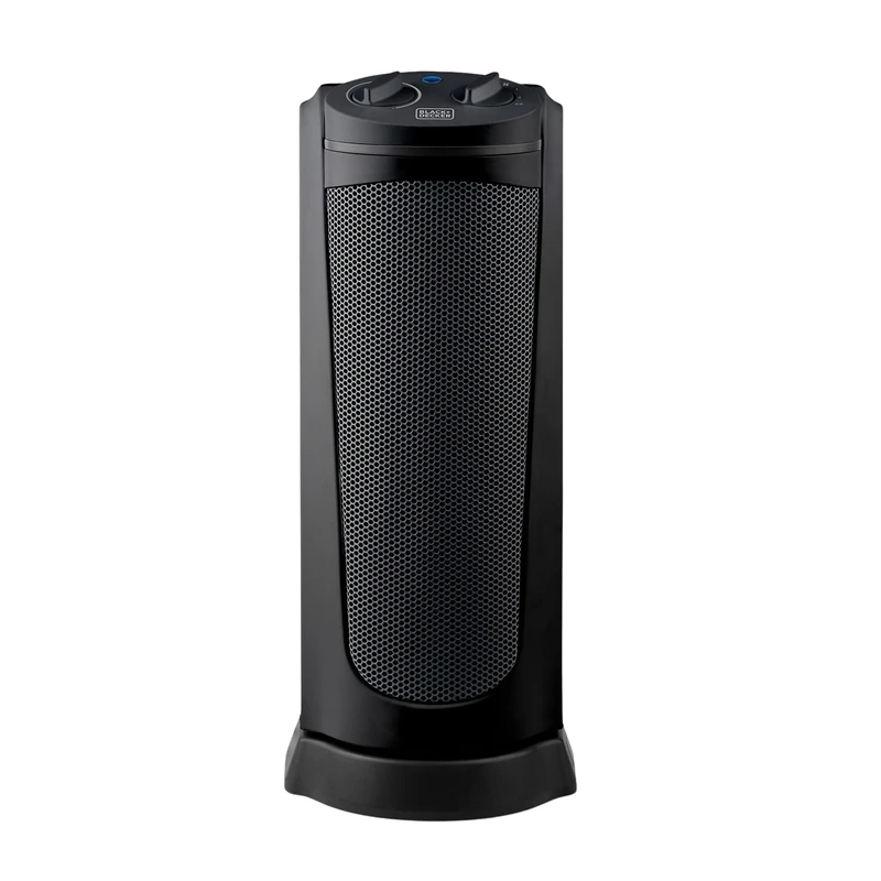 Black+Decker BXSH2002E Ceramic Heater, 2000 W, Plastic, Black