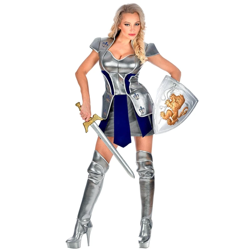 W WIDMANN MILANO Party Fashion - Knight Costume for Women, Middle Ages, Warriors, Medieval Parties, Carnival, Theme Parties, Size L - Image 1