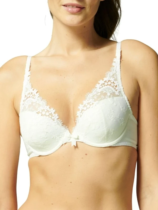 12B347 Simone Perele Wish Triangle Push Up Bra - 12B347 Natural
