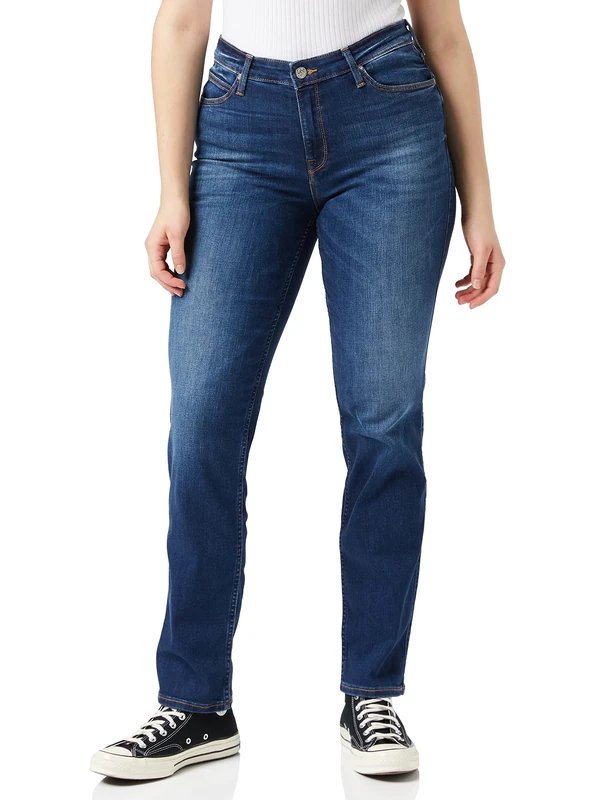 Lee Women's Marion Straight Jeans, Blue (Night Sky), 44W / 31L - Image 1