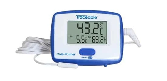 Cole-Parmer Traceable Precision Sentry™ Digital Thermometer with Calibration, Bullet Probe