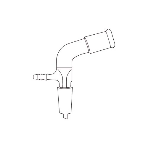A Plus Interchange AP-204-02 Adapter, Vacuum Receiver, Short Stem, Hose Connection 8mm, Drip Tip, Socket & Cone 14/23