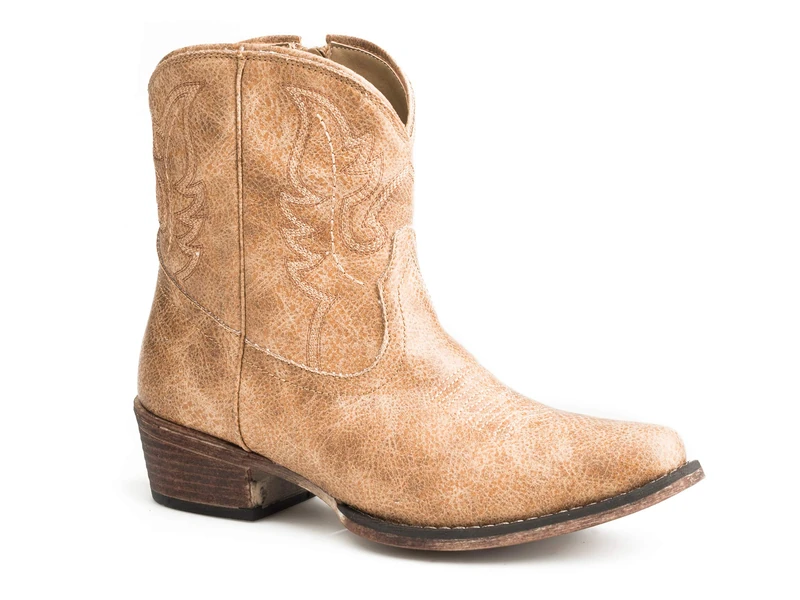 ROPER Women's Shay Western Boot, Tan, 6 UK