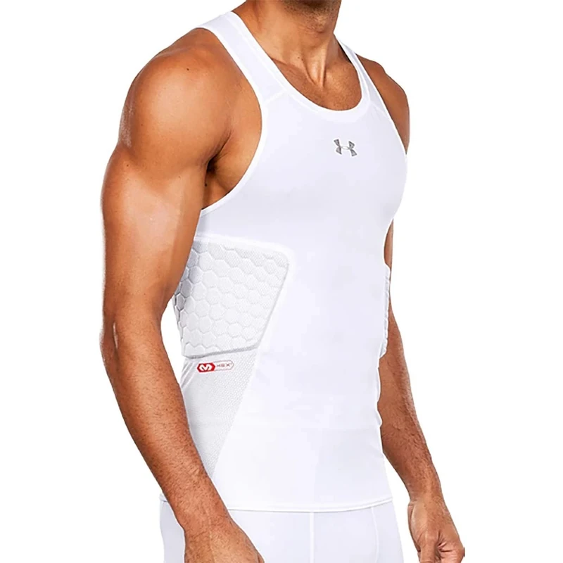 Under Armour Gameday 3-Pad Tank Bball, X-Large, White