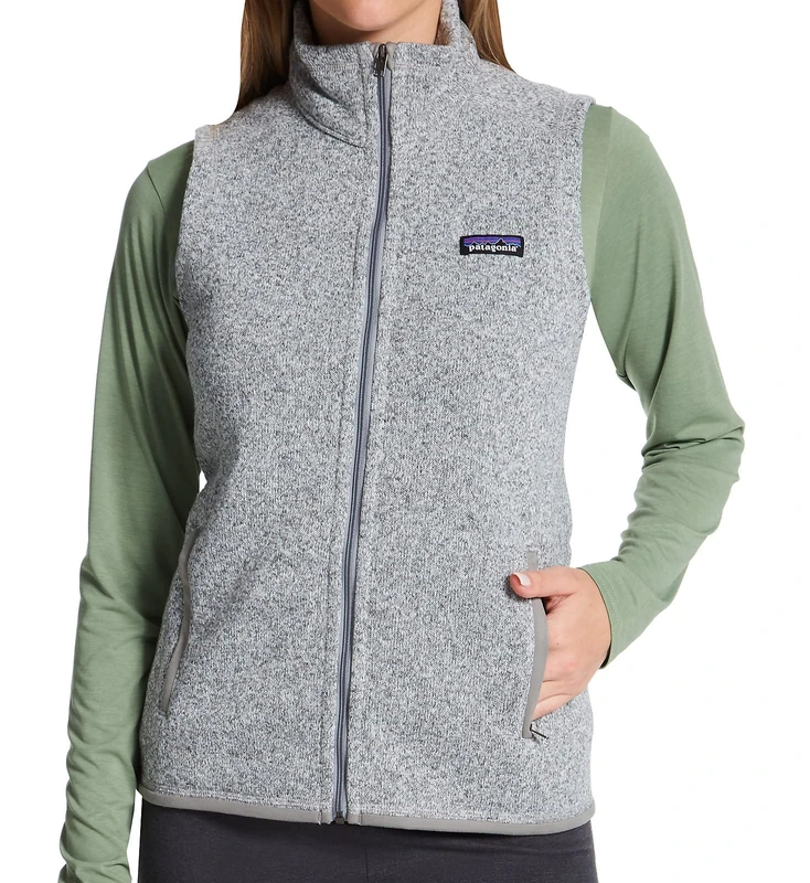 PATAGONIA Women's W's Better Sweater Vest Performance Fleece, Birch White, XL