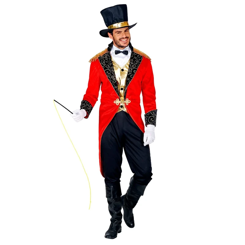 WIDMANN 09552 Circus Director Men's Costume Black/Red M