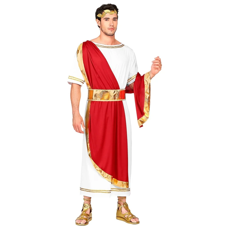 Widmann 09111 Roman Emperor Costume, red/White, S