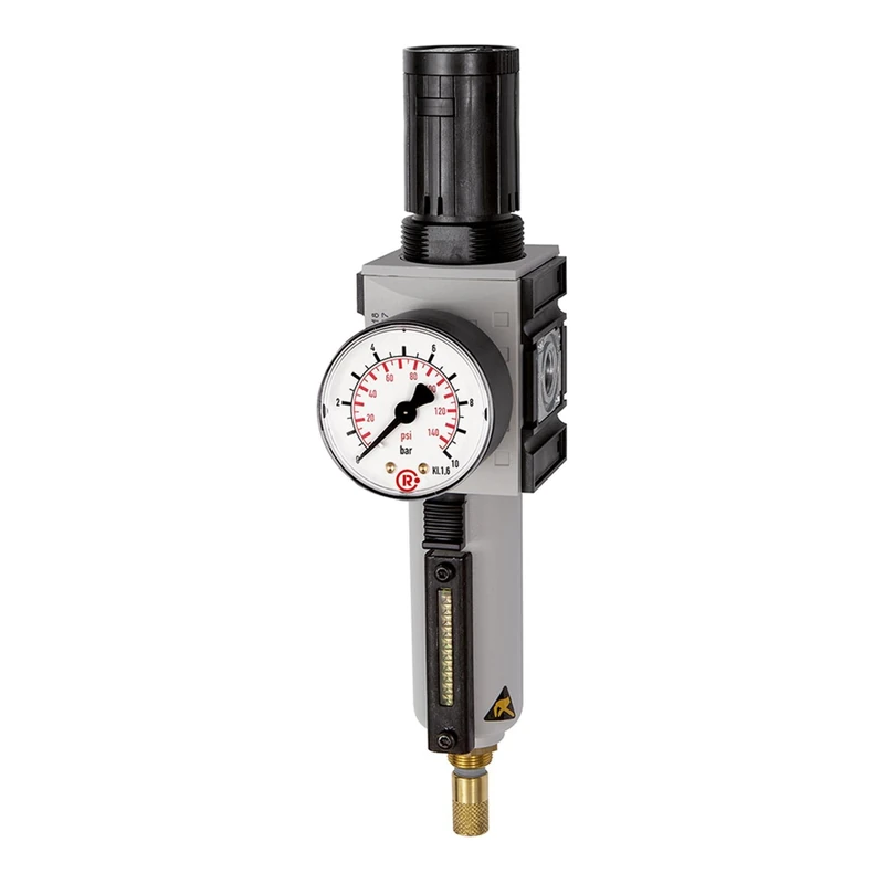 RIEGLER Futura 151872-FU 6121-M-10 Filter Regulator MB, SR, Mano, BG 4, G 1, 0.5-10 Bar, VA, Pack of 1