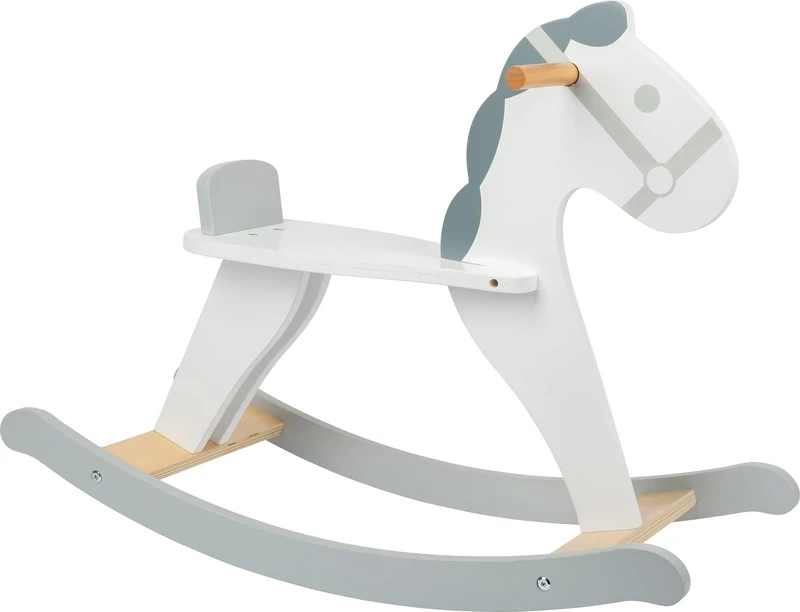 Small Foot 11523 Skandi Rocking Horse, made of wood, in a Scandinavian style with light colours, for ages 3+ years