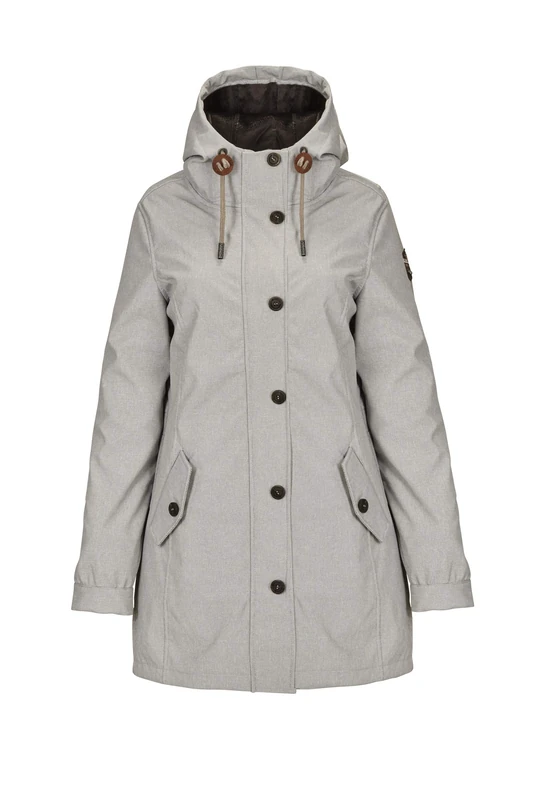 G.I.G.A. DX Women's Dianora Casual Softshell Parka with Hood, womens, Casual softshell parka with hood., 34535-000, off-white, 36 (EU)