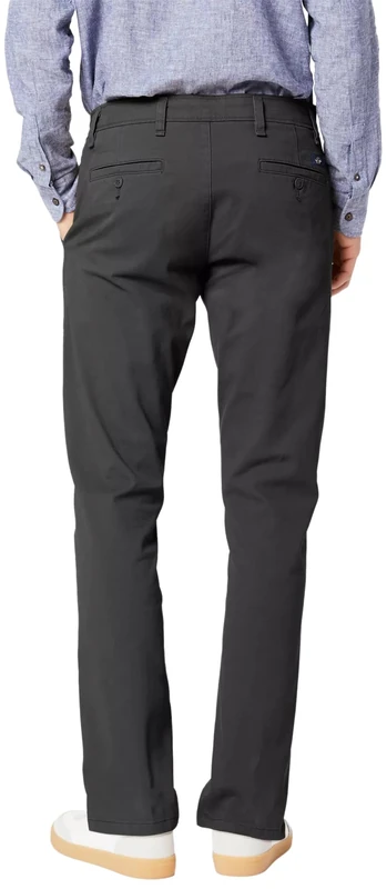 Dockers Men's Ultimate 360 Chino Slim Trousers, Steelhead., 33 W/34 L