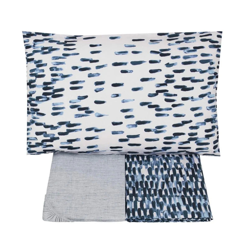 Gabel Double, Cotton, Blu Imperiale, 160 x 190 cm