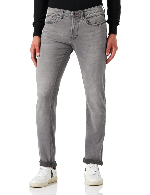 hattric Men's Hose Straight Jeans Not Applicable, Grad (Silbergrau 6), W35/L30 (Herstellergröße: 35/30) - Image 1