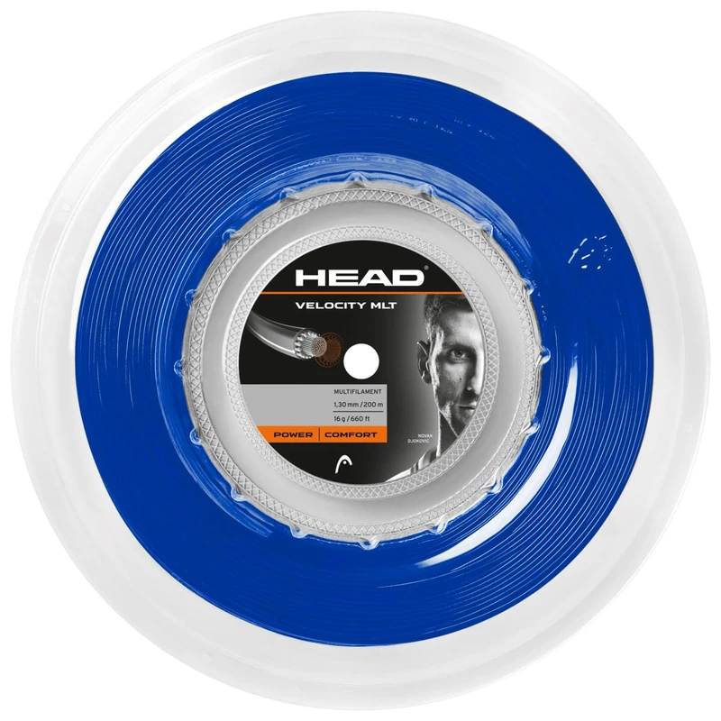 HEAD Unisex - Adult Velocity Mlt Roll Tennis String, Unisex - Adults, 281414-15LBL, Blue, 15L