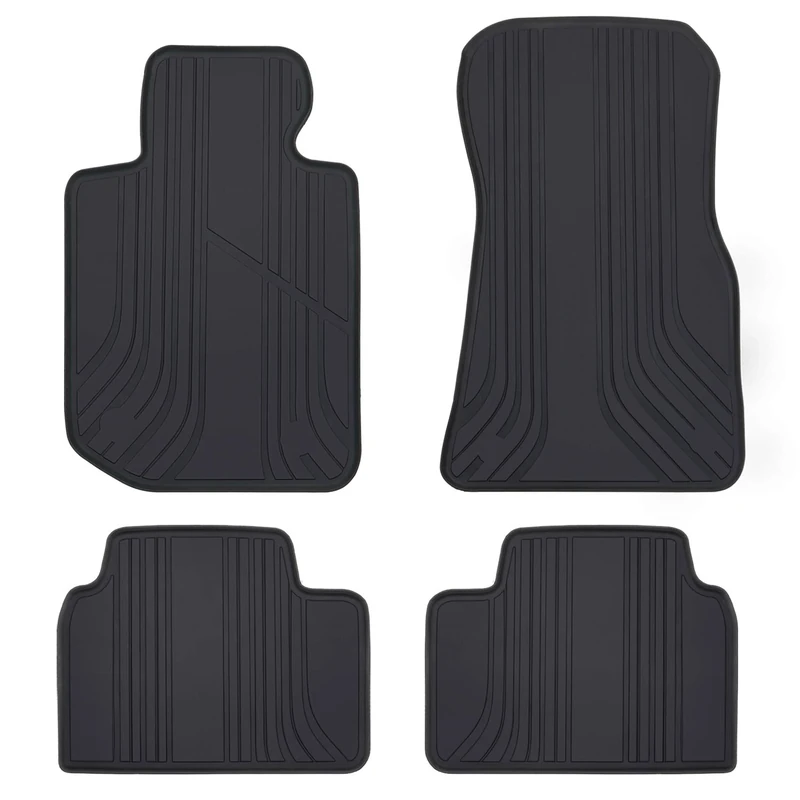 San Auto Car Floor Mat Custom Fit for BMW 3/4 Series F30 F31 F32 F33 F36 2019 Full Black Floor Liners Rubber All Weather Heavy Duty Odorless