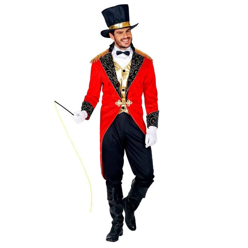 Widmann Circus Director Costume Set - Red Tailcoat and Hat