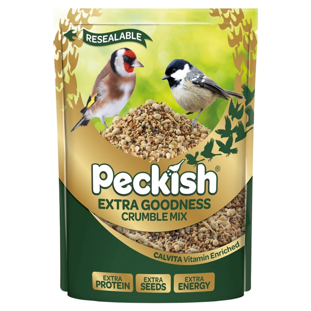 Peckish 60051405 Extra Goodness Crumble Mix 1kg, Natural