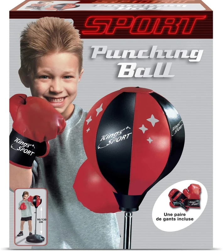 sans marque Unbranded Unisex Punching Ball, Red and Black, Not Applicable