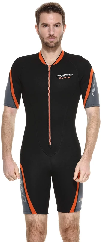 Cressi Playa Man Shorty Wetsuit 2.5mm - Wetsuit Shorty for Snorkeling, Diving, Swimming Men's