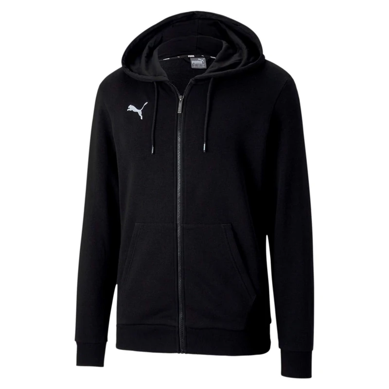 PUMA Men's Teamgoal 23 Casuals Hooded Jacket Pullover, Puma Black, XL UK