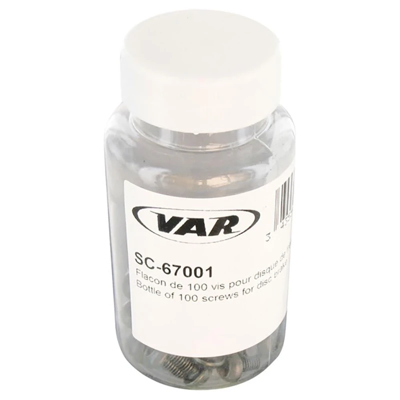 VAR Screws Disc Brake Torx T25 (B100) Bicycle Accessories Unisex Adult, (Multi-Colour), One Size