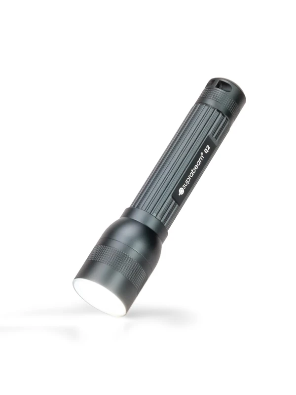 Suprabeam Q2 LED Flashlight, IPx4 Splashproof, Sliding Hyperfocus, Made of High Strength Aluminum