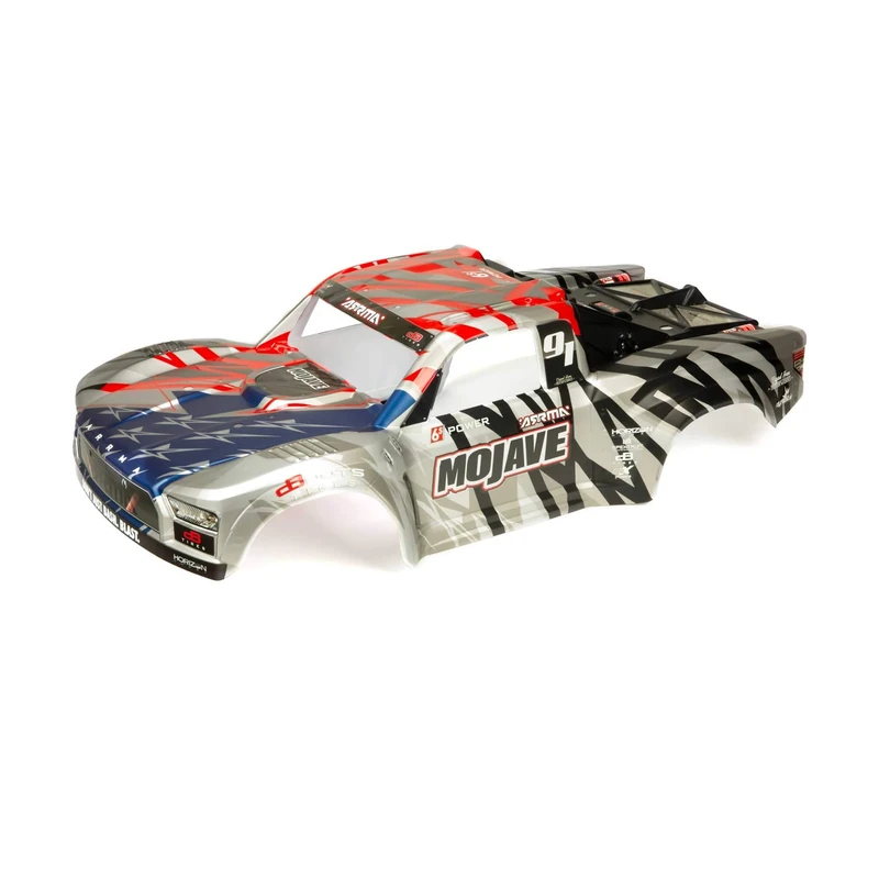 ARRMA MOJAVE 6S BLX Finished Body (Sliver/Red) - Z-ARA411005 - Image 1