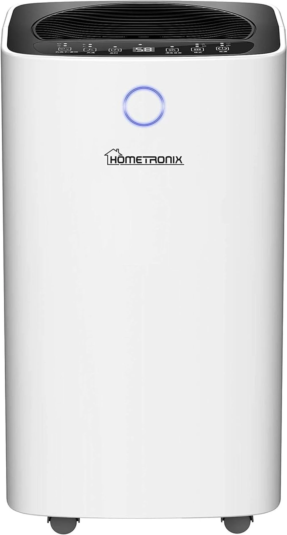 Hometronix 12L Dehumidifier for Mould Moisture Damp Extraction with Air Purifier 24 Hour Timer LED Display Laundry Drying Function