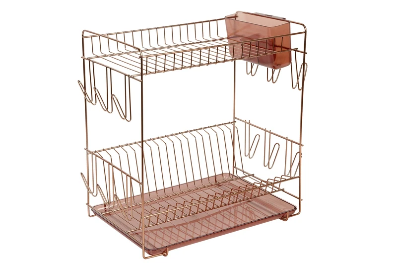 Sauvic Dish Drainer Grande copper