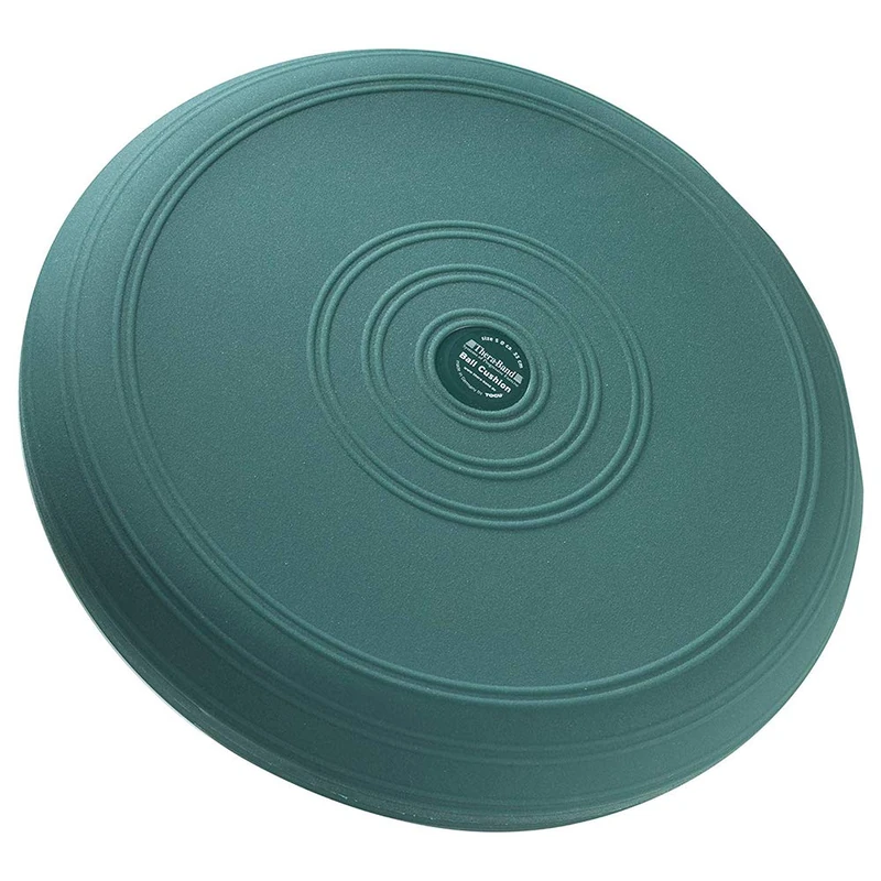 TheraBand Dynair Senso 33cm Ball Cushion, Wobble Disc for Balance Training, Dynamic Sitting, & Physiotherapy, Great for Active Sitting & Correct Posture, Green