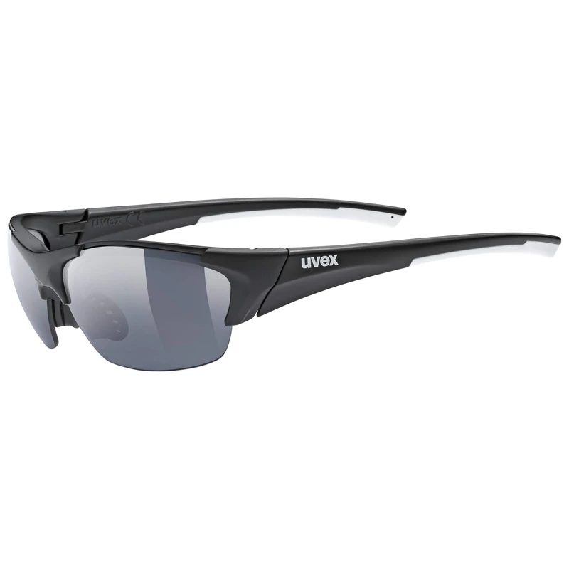 uvex Blaze III - Sports Sunglasses for Men and Women - incl. Interchangeable Lenses - Comfortable & Non-Slip - Black Matt/Smoke - One Size - Image 1