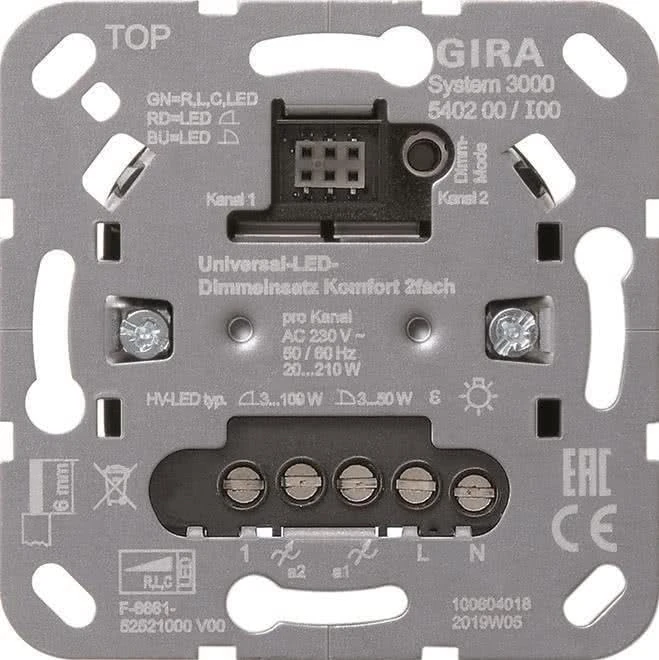 Gira Uni-LED Dimmer Insert 2-Way 540200