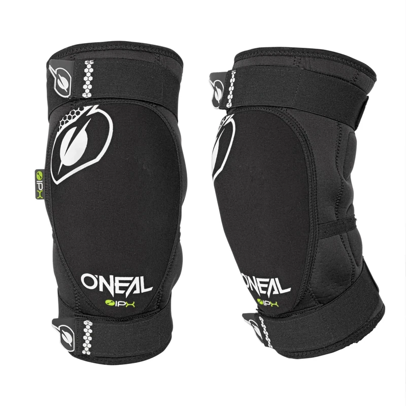 O'NEAL Knee Protectors I BMX Mountain Bike Downhill I Breathable, Lightweight MTB knee pads with IPX® Impact Protection I Abrasion-resistant material | Black White | Size L