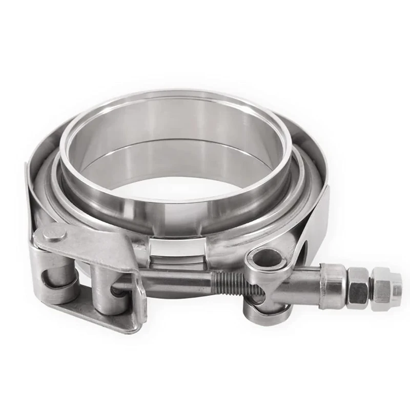 Mishimoto MMCLAMP-VS-35 Stainless Steel V-Band Clamp w/Flanges, 3.5" (88.9mm)