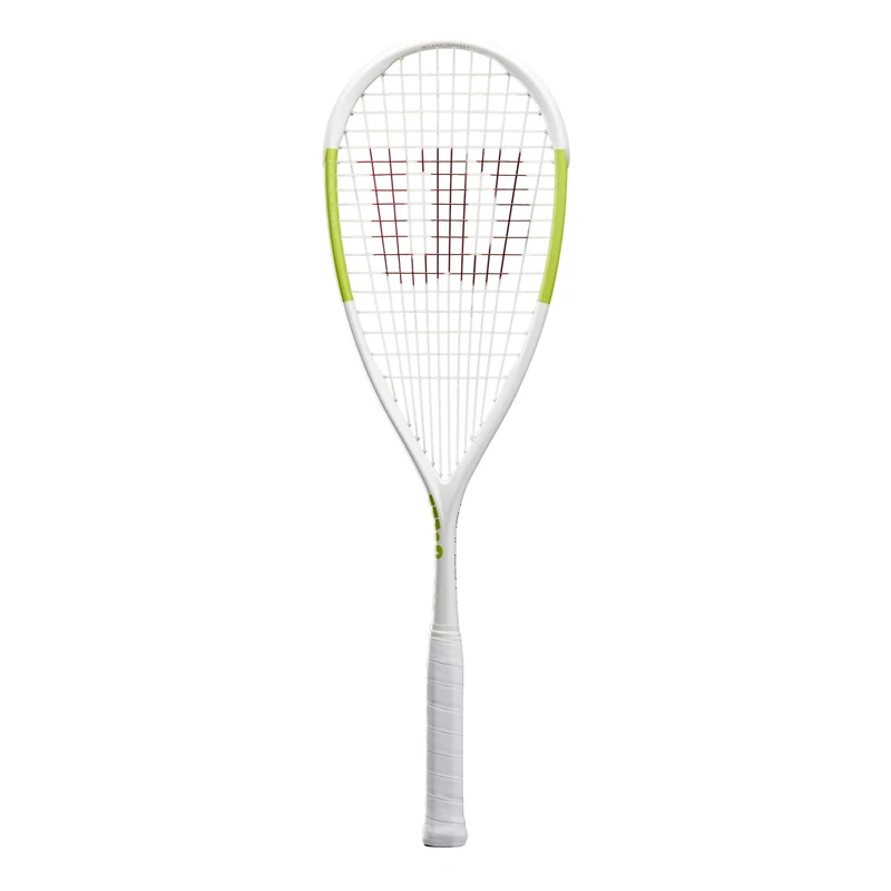 Wilson Tempest Pro White/Green Squash Racquet - 136g, Heavy Head