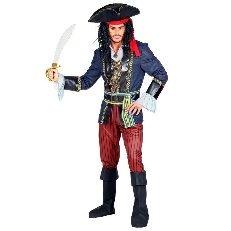 Widmann 09532 Men's Pirate Captain, Colourful, M
