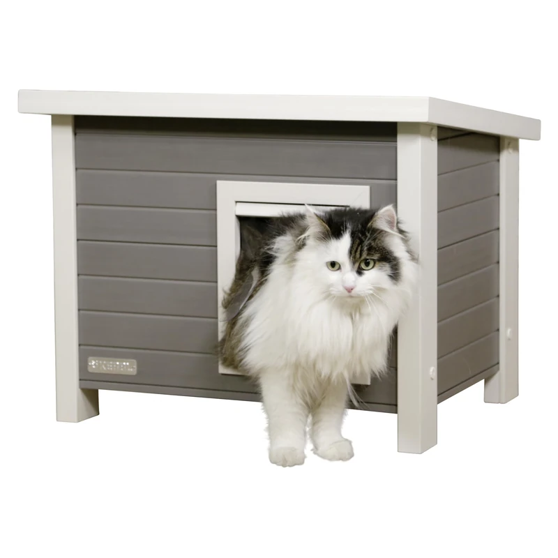 Kerbl Pet Cat house with flap door 57 x 45 x 43 cm