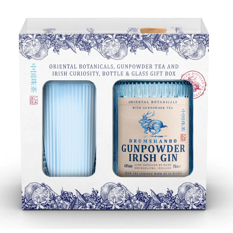 Drumshanbo Gunpowder Gin Glass Pack | 70cl | 41% vol