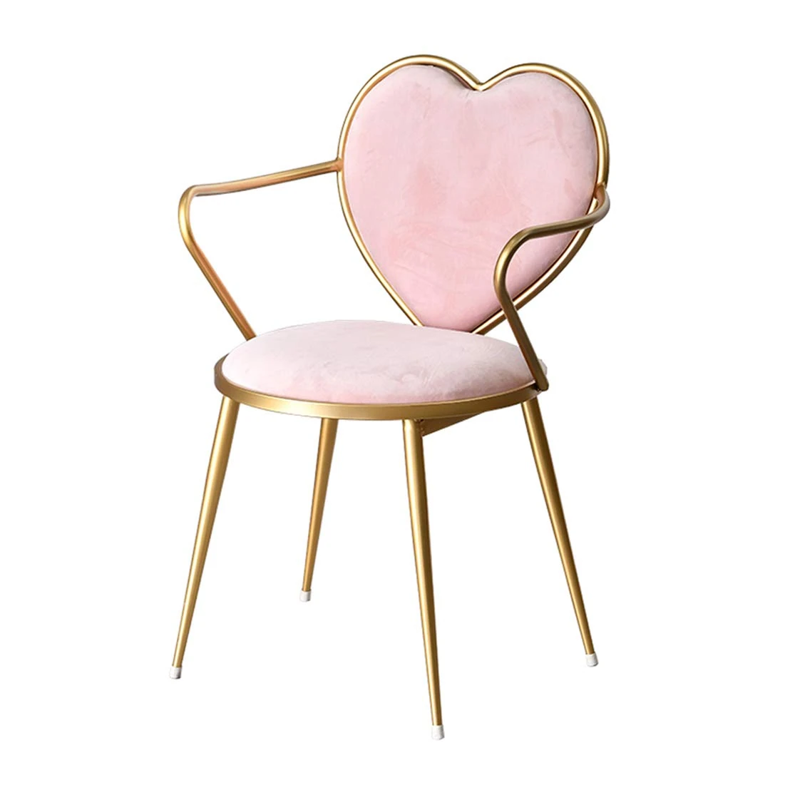 Nordic Makeup Chair Metal Legs,Ergonomically Designed Coffee Side Chair,Flannelette Fabric Upholstered Lounge Dining Chair,for Office/Reception/Living Room/Patio/Terrace/Kitchen