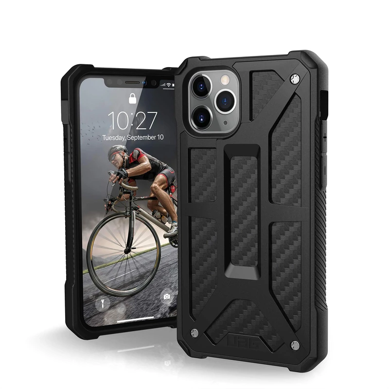 URBAN ARMOR GEAR UAG Designed for iPhone 11 Pro [5.8-inch screen] Monarch Feather-Light Rugged [Carbon Fiber] Military Drop Tested iPhone Case