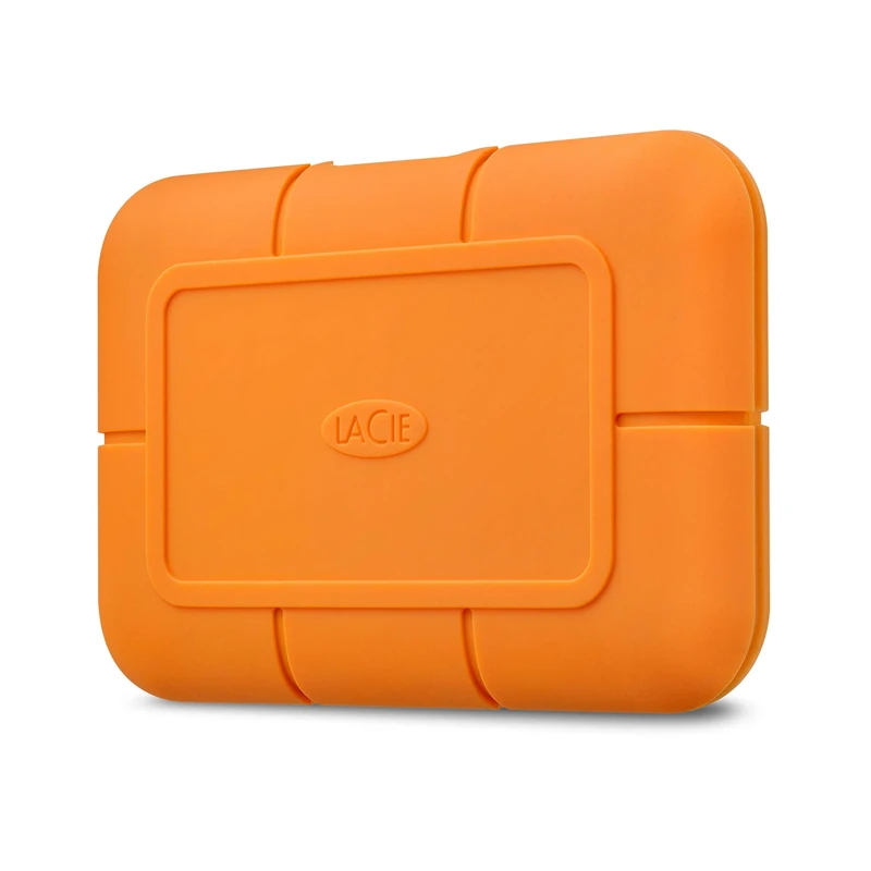 LaCie Rugged SSD 500GB, External SSD, USB-C, Extreme water and 3m drop resistance, Mac, PC, Data Rescue Services (STHR500800)