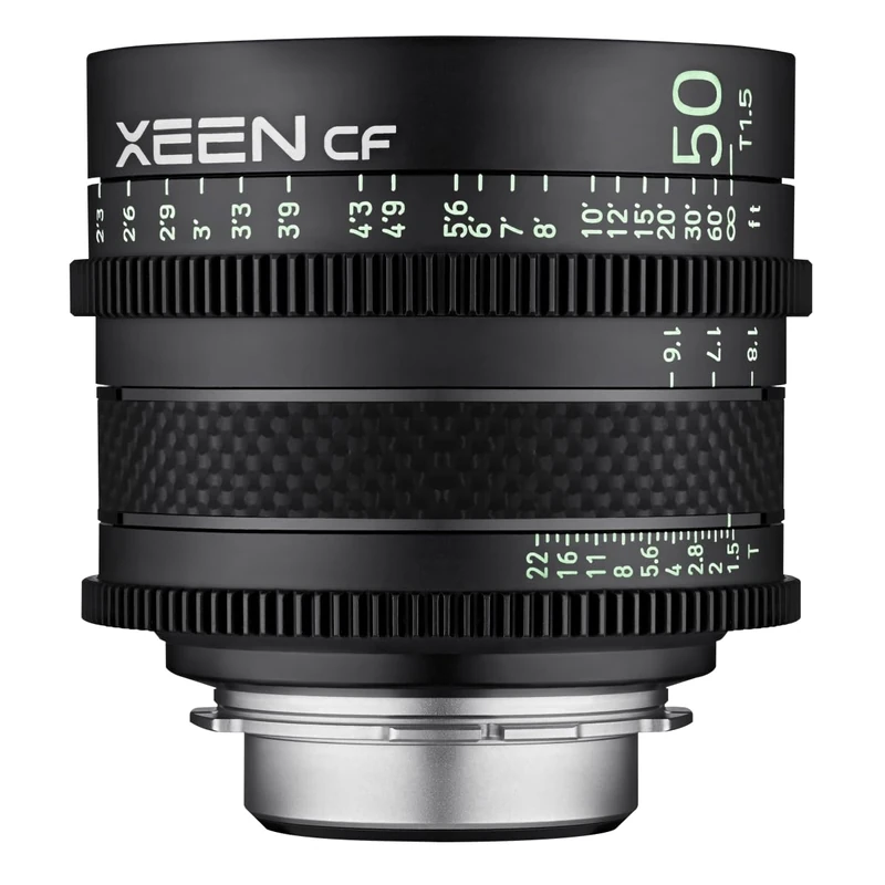 XEEN CF Cinema 50mm T1.5 Sony E Full Format - Professional Cine Lens - Carbon Lens Cylinder - Extremely Compact