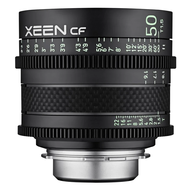 XEEN CF Cinema 50 mm T1.5 PL Full Format - Professional Cine Lens - Carbon Lens Cylinder - Extremely Compact