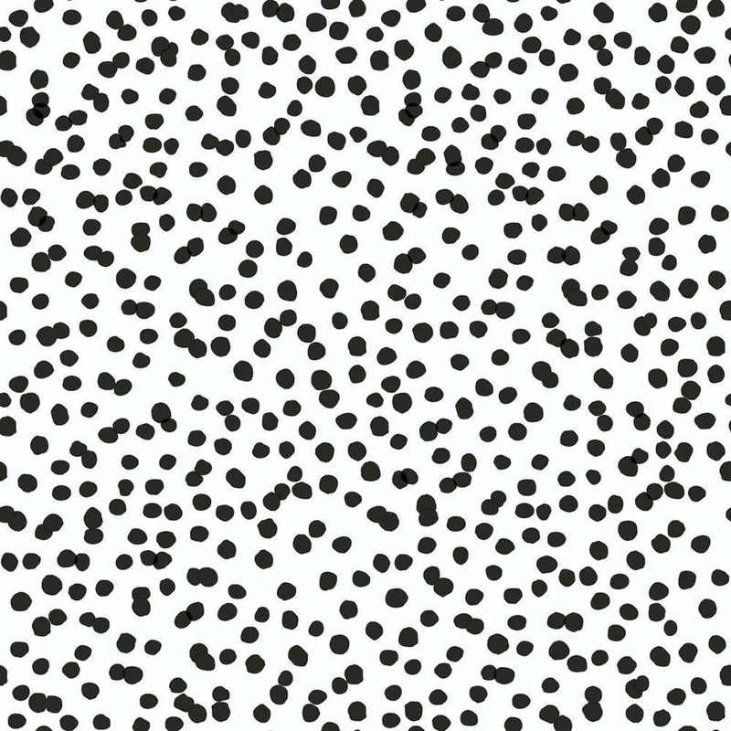 RoomMates RMK11406WP Black and White Confetti Peel and Stick Wallpaper