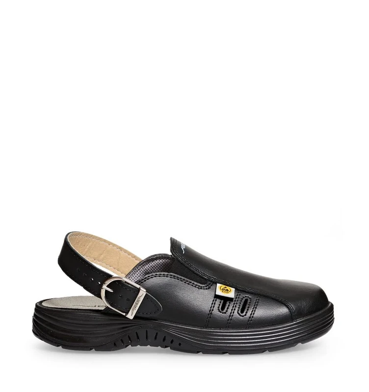 Abeba 7131142 X-Light ESD Clog, OB, A, E, FO, SRC, Black, Size 43