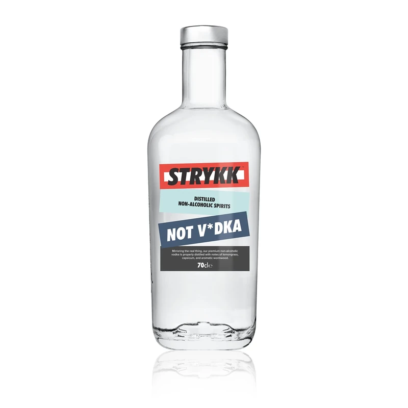 Stryyk Not Vodka Alcohol Free Vodka | Non Alcoholic Spirits for Cocktails | Zero Alcohol, 0.0% ABV | Rich Taste & Full-Bodied Flavour | Distilled in the UK | 70cl